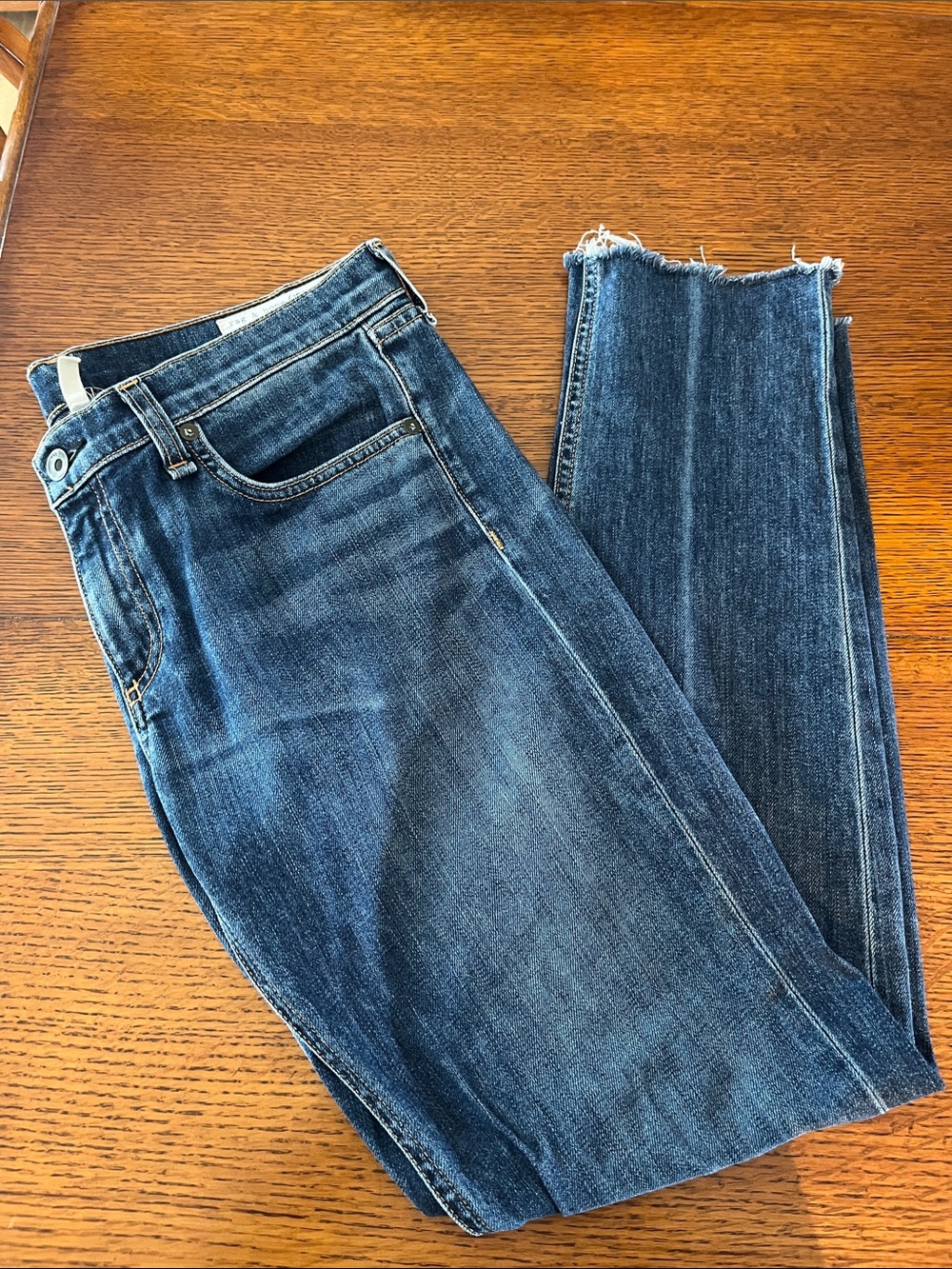 rag & bone Women's Dre Slim Boyfriend Blue Denim Jeans, size 28
